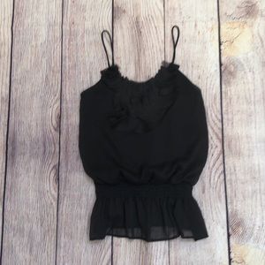 Love Notes | Black top, spaghetti straps